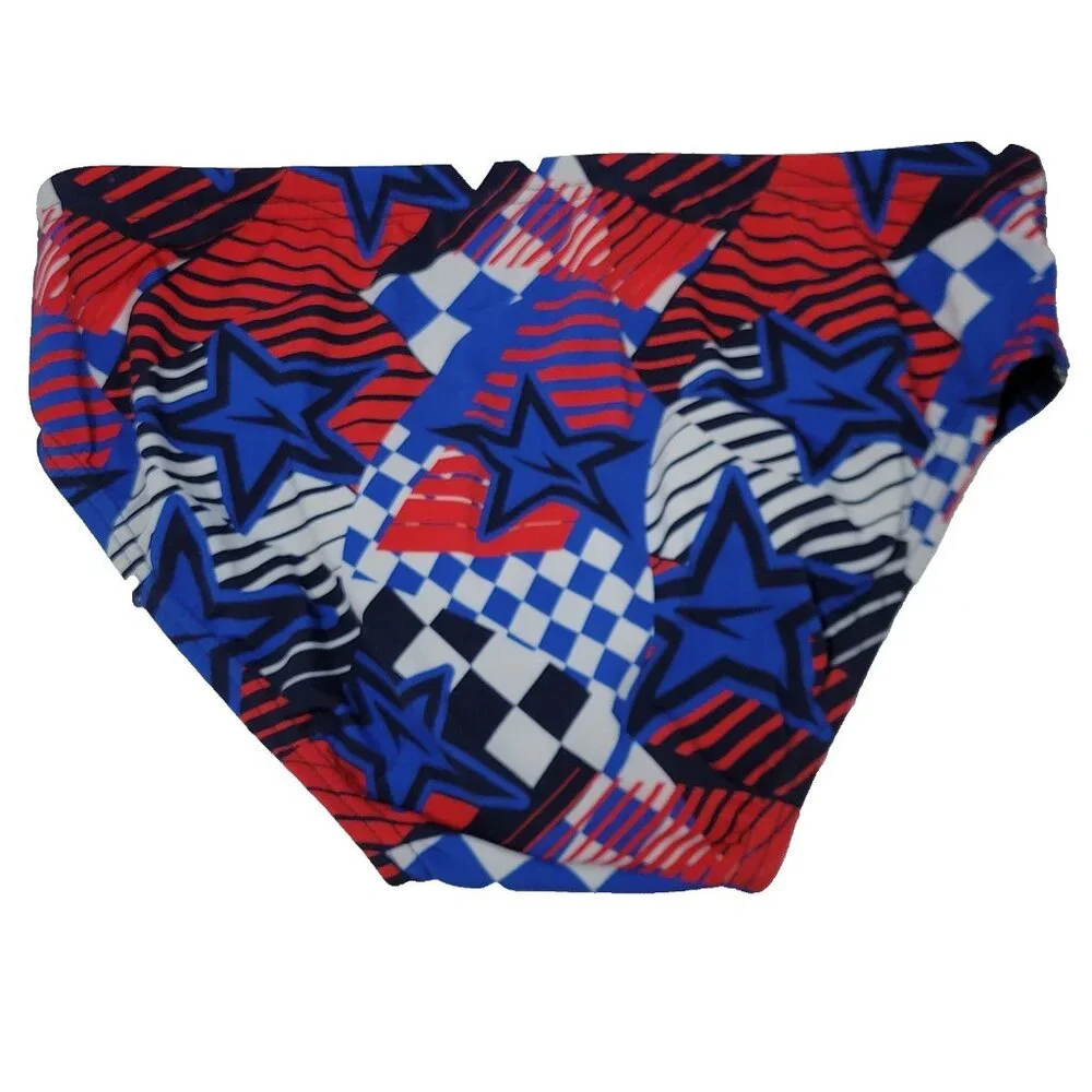 Speedo Swim Briefs Men Size 32 Overdrive‎ True Cobalt Competitive Swimsuit Stars